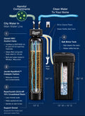 Complete system diagram with the Clack WS1 valve